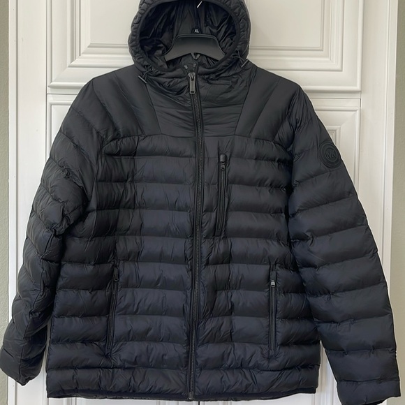 NEW MK MICHAEL KORS MENS black Rialto Quilted Nylon Puffer insulated jacket XL - Picture 4 of 16